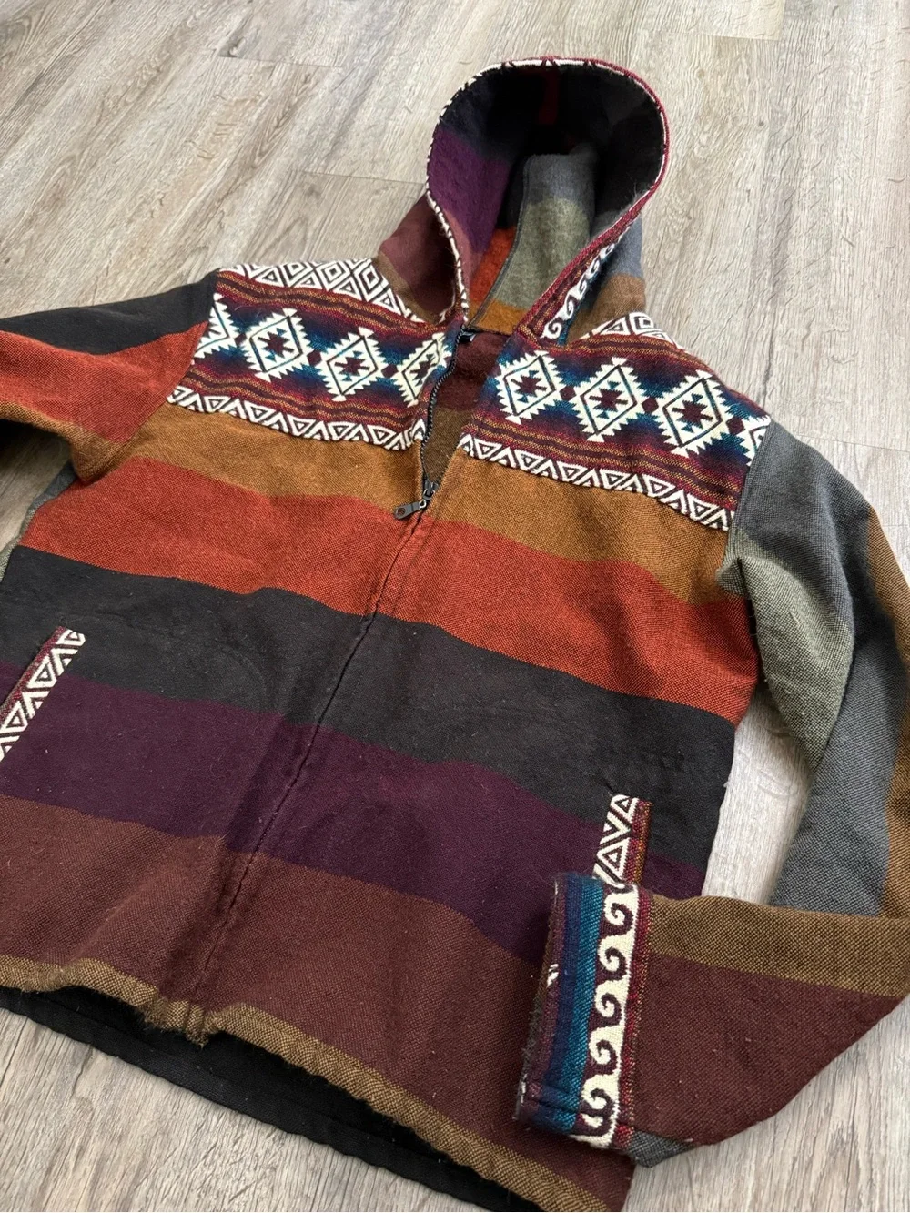 Native Sun • Wool/Cotton Full Zip Hoodie Jacket